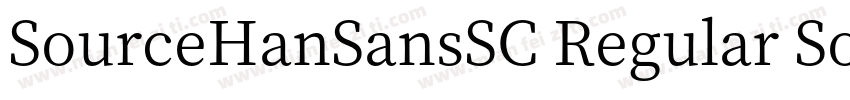 SourceHanSansSC Regular SourceHanSa字体转换